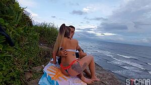 Amateur Encounters Hot Blonde on Beach for Outdoor Anal Assfucking Session