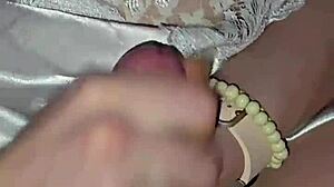 Cock Jerking Milf Licks Up Every Drop Of Cum!