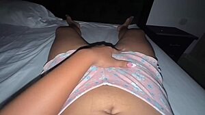 Colombian First Timer Fucked Hard in Missionary with Panties On