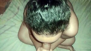 Young beauty sucks eagerly and begs for hot cream in her pussy