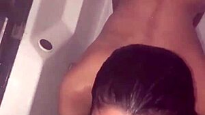 My sneaky link begged for a sloppy shower blowjob!