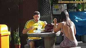 Brazilian Bubble Butt Teen Picked Up from Street Gets Pussy Pounded at Home
