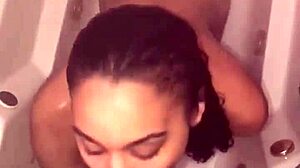 My sneaky link begged for a sloppy shower blowjob!