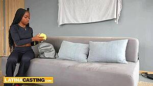 Fit Ebony Milf Enjoys Anal Gaping After Casting