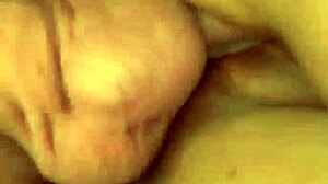 rear view of cock pumping bbw pussy with cum