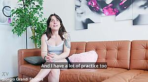 Fucked Skinny Young Pussy In Bed Without Moving!