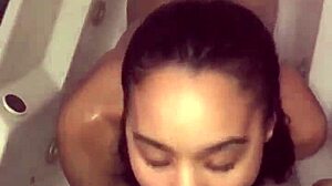 My sneaky link begged for a sloppy shower blowjob!