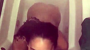 My sneaky link begged for a sloppy shower blowjob!