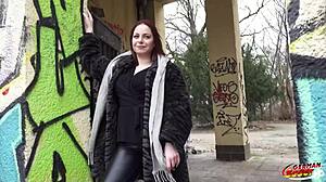 Curvy German Girl Emma Fox Picked Up for Casting Fuck in Berlin!