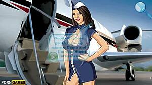 a brunette gets her ass fucked and receives a cumshot after blowjob