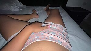 Colombian First Timer Fucked Hard in Missionary with Panties On