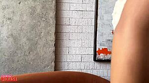 This 20-year-old hot girl loves sex, and her cuckold boyfriend enjoys watching her fuck videos with close-ups of cum in mouth, tits, blowjob, riding, muff diving, shaved pussy, and bent over positions.