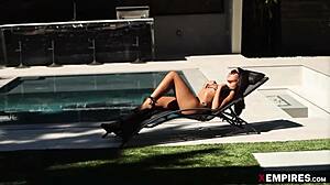 cute teen 18+ ameena green enjoys a quiet chat