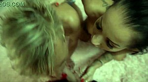 two women valentina sierra and belinda bee in a homemade video