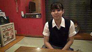 Desperate Uniform Girl Sells Body for Cash Now!