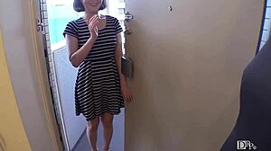 Japanese Tea Ceremony Teacher Miyasako Ran Shows Big Tits in Action