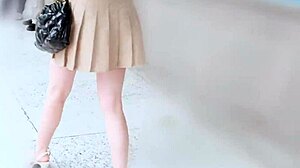 Shy office lady returns with cum in mouth