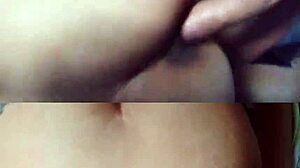 watch this mature slut get her dripping ass licked and fingered anally by husband's big cock, cum on pierced nipples