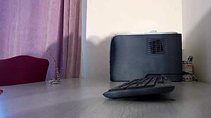 Bettie Hayward explores fantasies as the office secretary in free edition