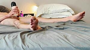 i suck on vibrating blowjob toy and vibrate my balls