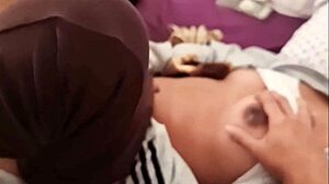 Cheating tenant lets me check her tight pussy, huh?