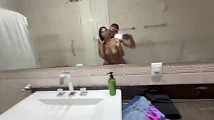 latina teen nerd in pajamas gets eaten out