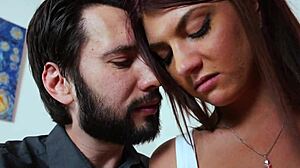 Watch Lucky Blonde Lesbian Get Snatch Licked By Brunette Colombian!