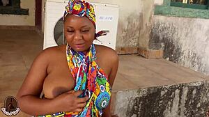 Fucking Oga's Soldier Wife in Raw Outdoor Black Action!