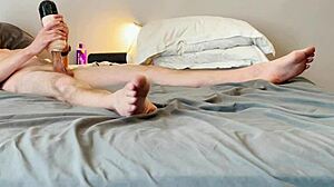 i suck on vibrating blowjob toy and vibrate my balls