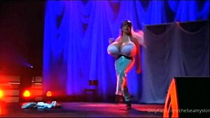 Bustiest Stripper Dances With Raw Emotion, Ripping Clothes In Tease