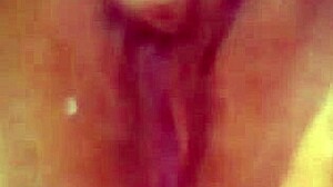 White girl with piercing masturbates to orgasm