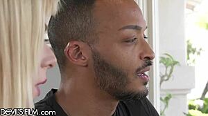 Hot bi-couple shares studly cock in threesome