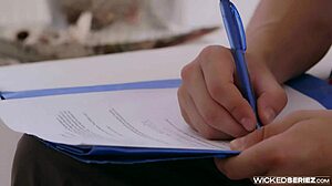 Zazie Skymm Rides Big Cock In Office Deepthroat