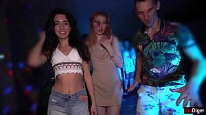 Watch This College Bitch Get Hard Fucked At The Orgy Creampie!