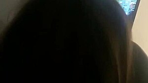 I give her a sloppy blowjob with face fucking