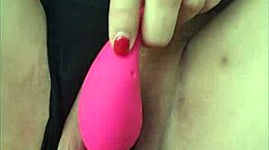 while boyfriend drives i tease him with my toy