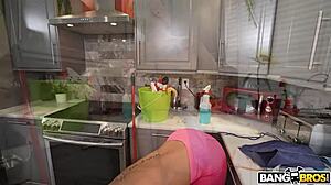 bangbros captures thick daphne shaking her curves, tempting jovan to shell out for extra wild fun