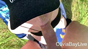 Step Sister With Huge Big Tits And Ass Gets Fucked Outdoors In Public Sex Scene