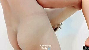 Wow! Tight Asian Babe Creampied in Standing Doggystyle!