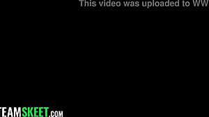 Foursome with cute petite sluts riding monster cocks.