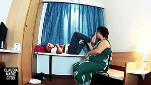 They feel intense arousal sucking her feet before passionately fucking her wet pussy