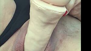 while boyfriend drives i tease him with my toy