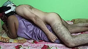 Is that mature Indian housewife ready for her boyfriend's hairy body fucking her from behind?