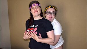 Long Clip Features Double Pregnant Rimjob in Interracial Scene