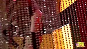 Vintage Striptease Featuring Hot Blonde and Kinky Brunette in Passionate Lesbian Encounter