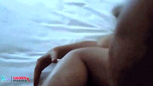 Watch this married couple celebrate their wedding anniversary with a hot young trainer in the hotel room!