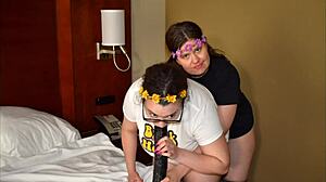 Long Clip Features Double Pregnant Rimjob in Interracial Scene