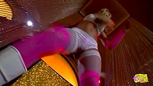 Vintage Striptease Featuring Hot Blonde and Kinky Brunette in Passionate Lesbian Encounter