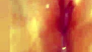 White girl with piercing masturbates to orgasm