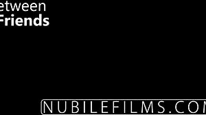 Blonde Teases Tiny Babysitter Lesbian Scissoring